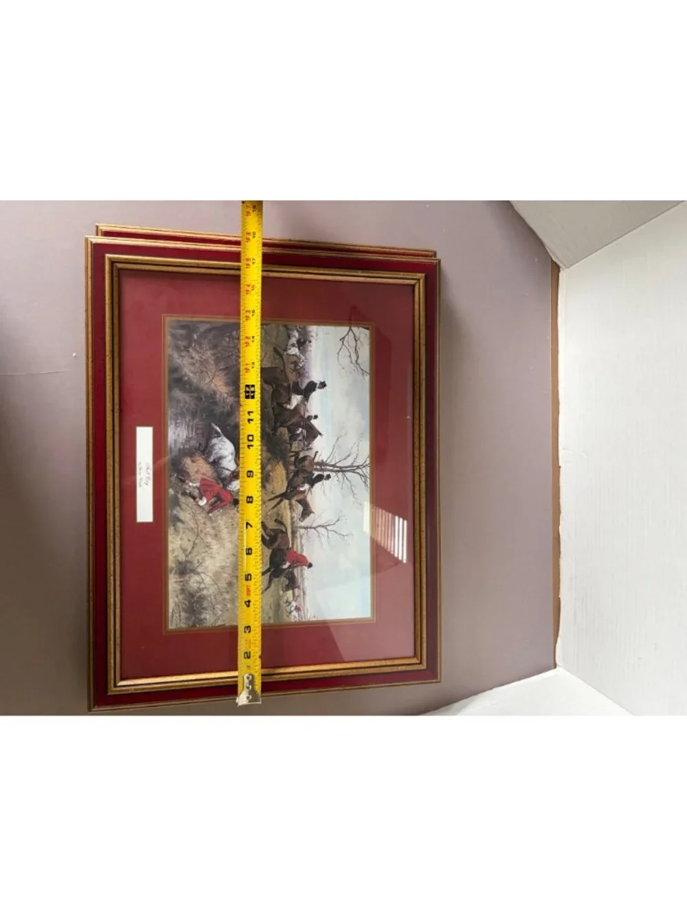 Set Of 2 Framed Hunting Prints By George Wright - 